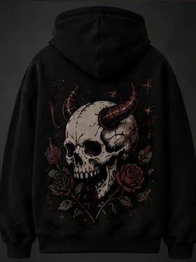 Rose Skull Hoodie