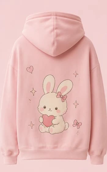 Heart Bunny Hoodie