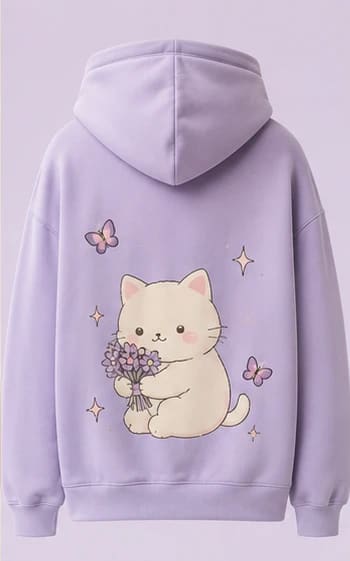 Flower Cat Hoodie
