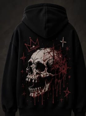 Crowned Skull Hoodie, view 1