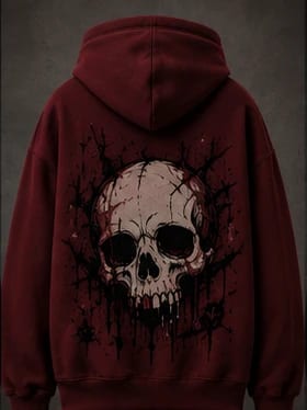 Cracked Skull Hoodie, view 1