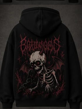 Winged Skeleton Hoodie, view 1