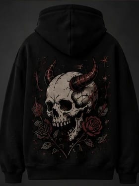 Rose Skull Hoodie, view 1