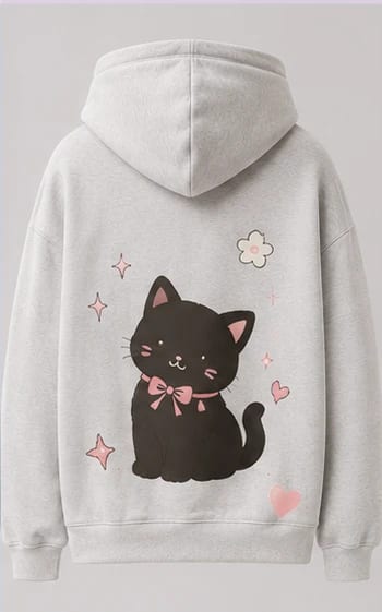 Bow Cat Hoodie, view 1