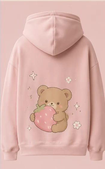 Strawberry Bear Hoodie, view 1