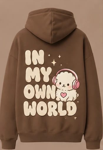 In My Own World Hoodie, view 1