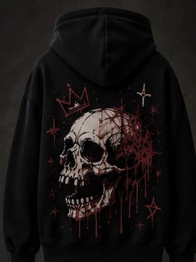 Crowned Skull Hoodie, view 1