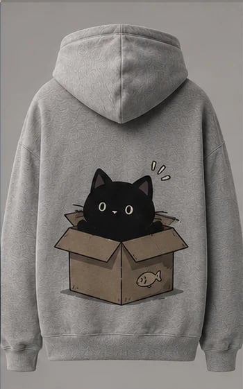 Cat In A Box Hoodie, view 1
