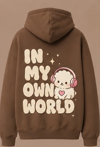 In My Own World Hoodie, view 1